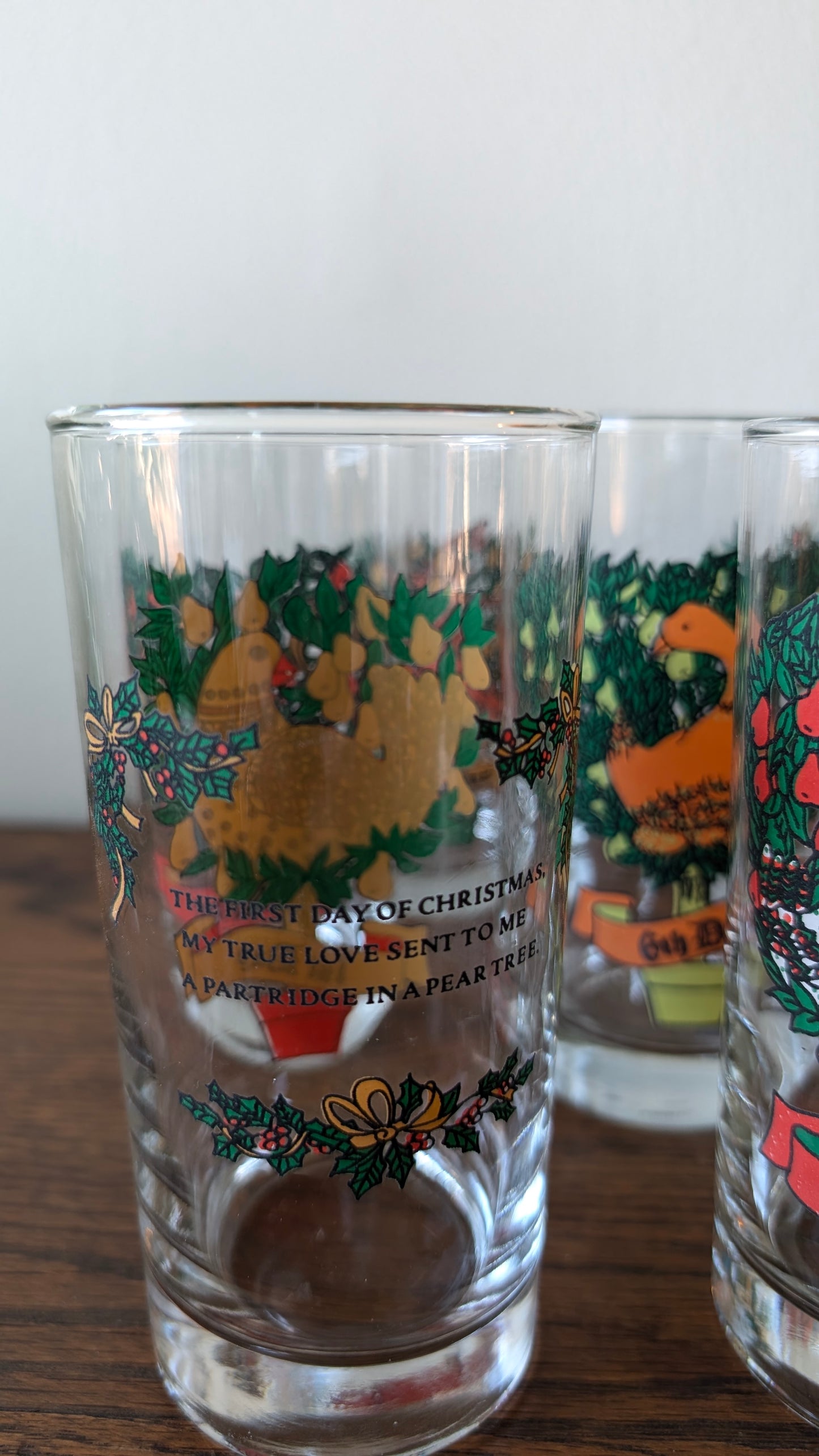 Indiana Glass 12 Days of Christmas Tumblers (set of 12)