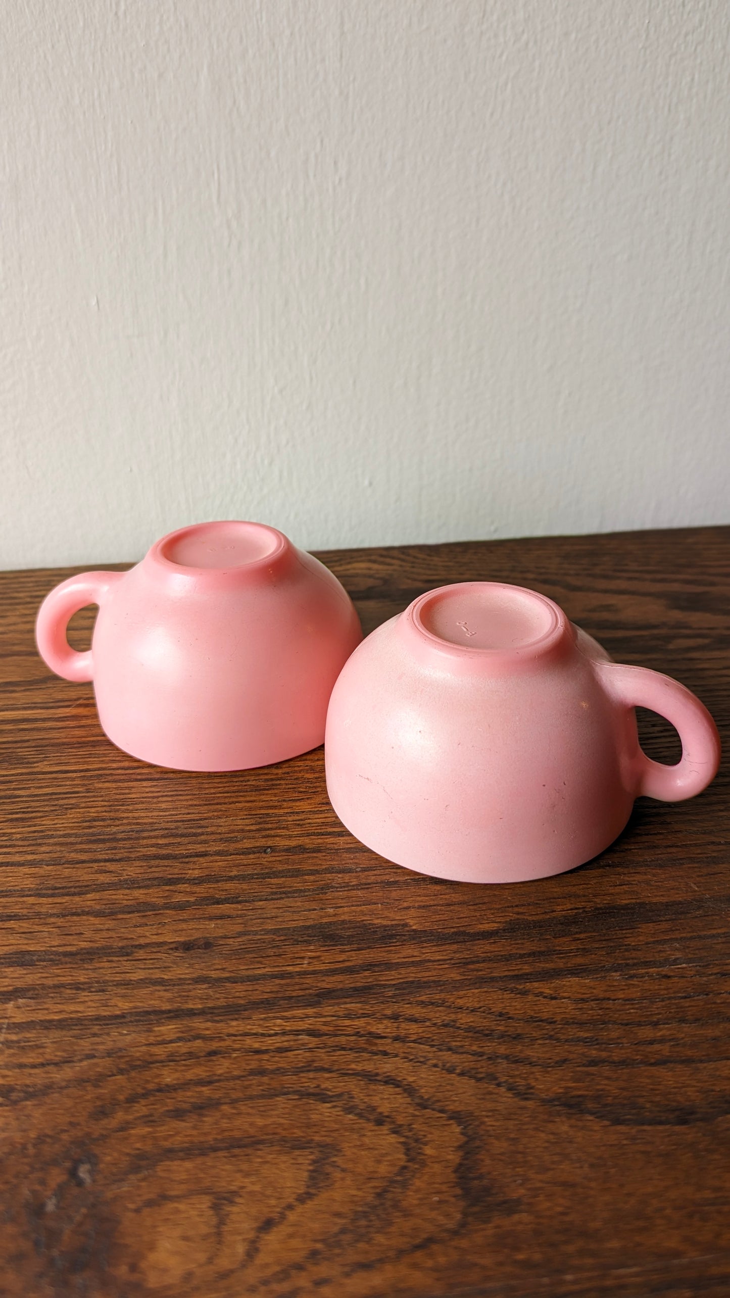 Pink Hazel Atlas TeaCups (set of two)