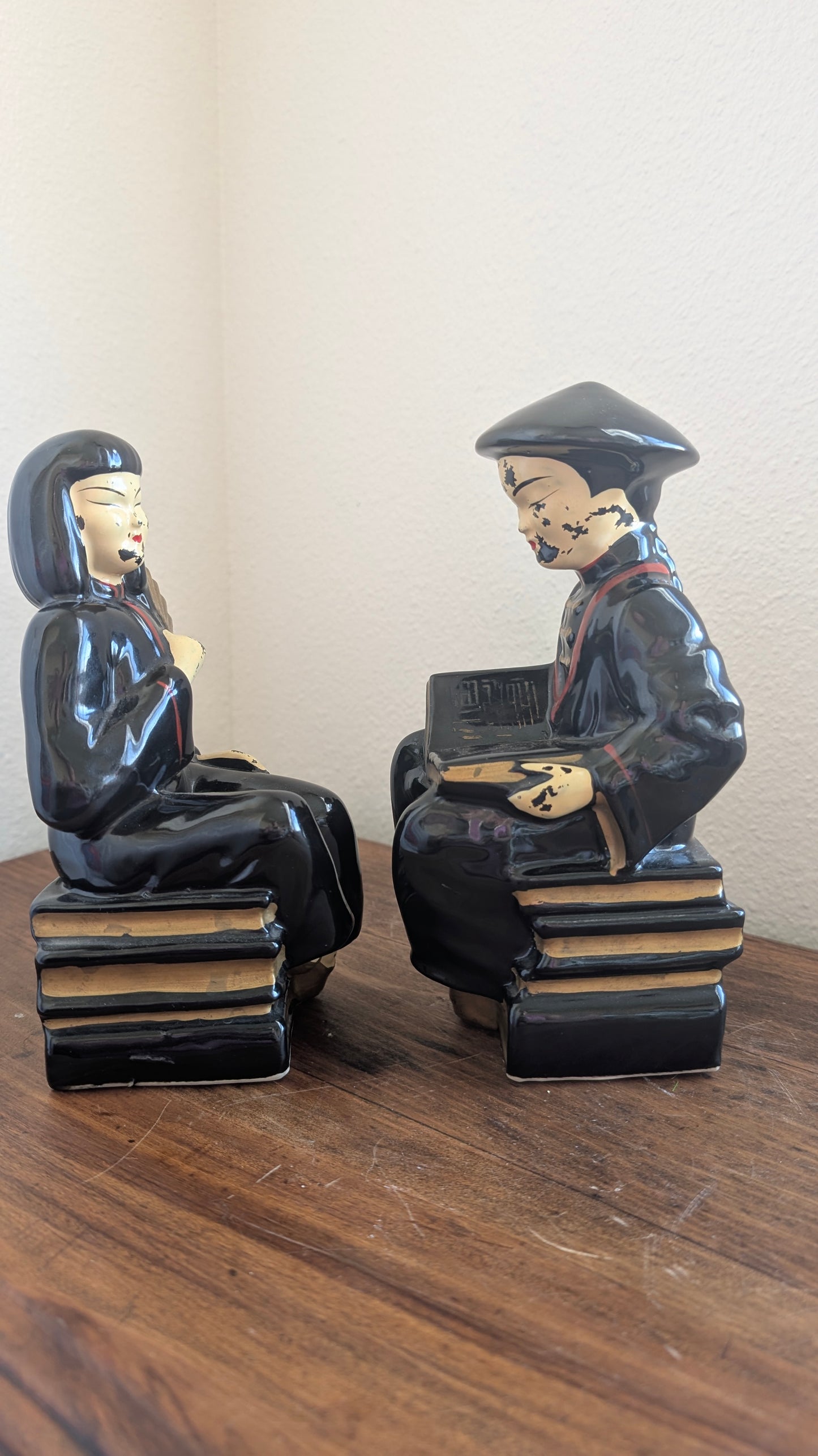 1950's Wales Japanese Porcelain Bookends