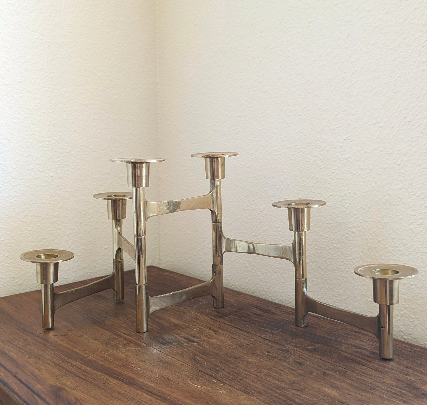 Brass Articulated Candleabra