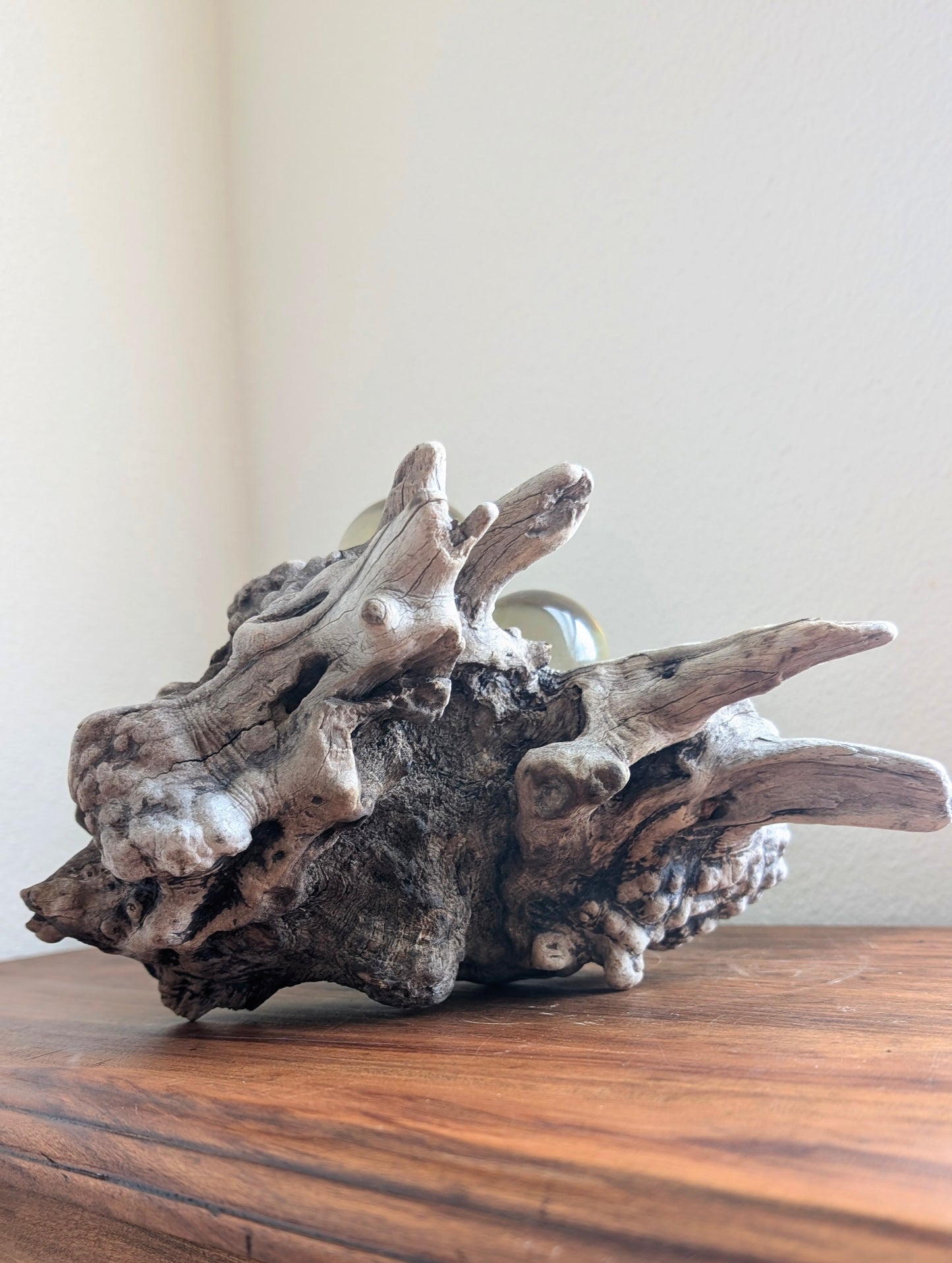 Lucite Grape Cluster on Driftwood