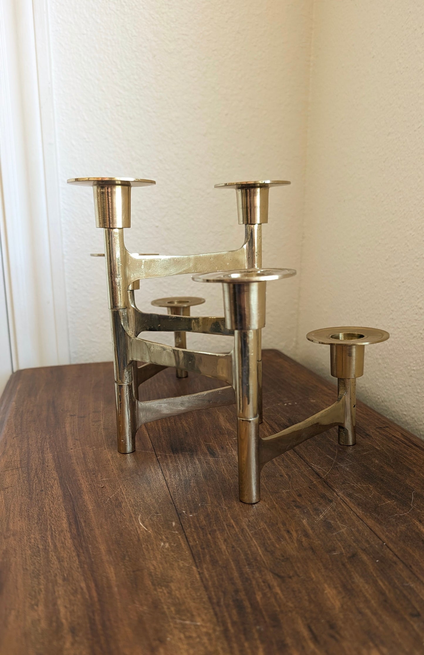 Brass Articulated Candleabra