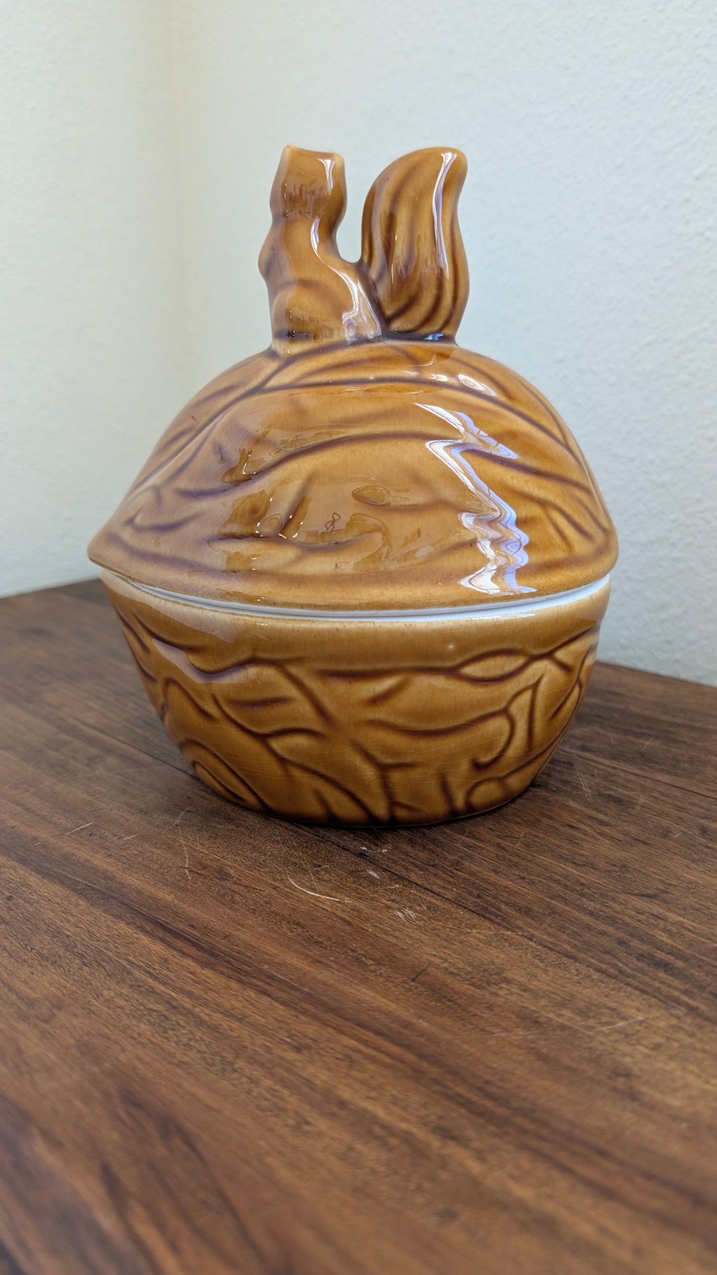 Ceramic Squirrel Nut Dish