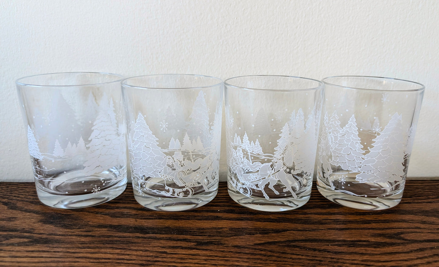 Avon Through the Woods Old Fashioned Glasses (set of 4)