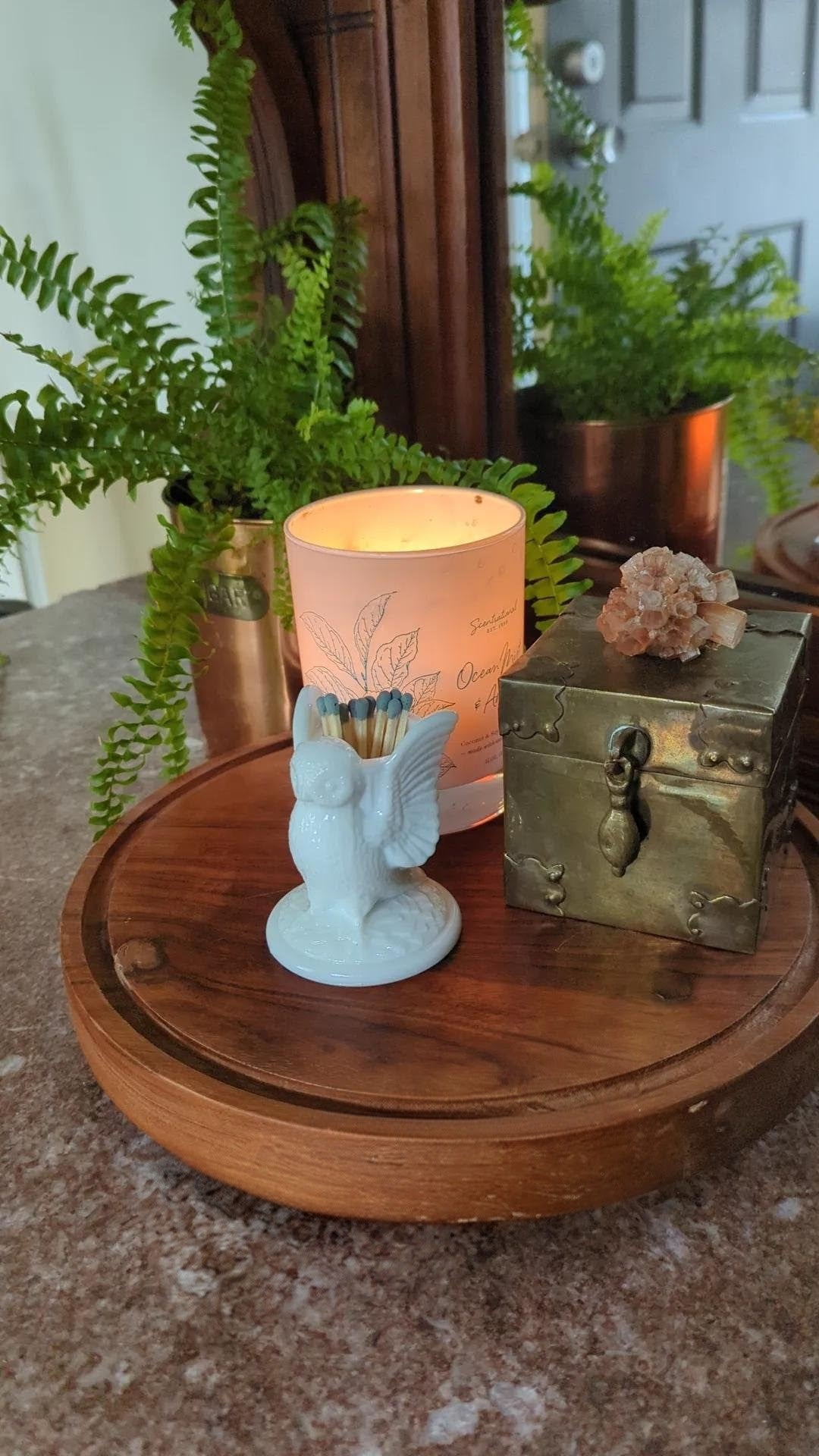 Westmoreland Milk Glass Owl Toothpick Holder