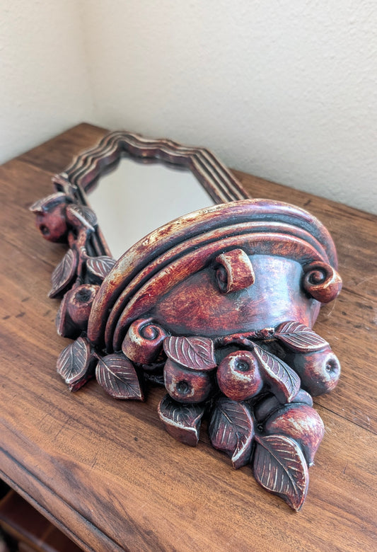 Carved Wood-like Mirror