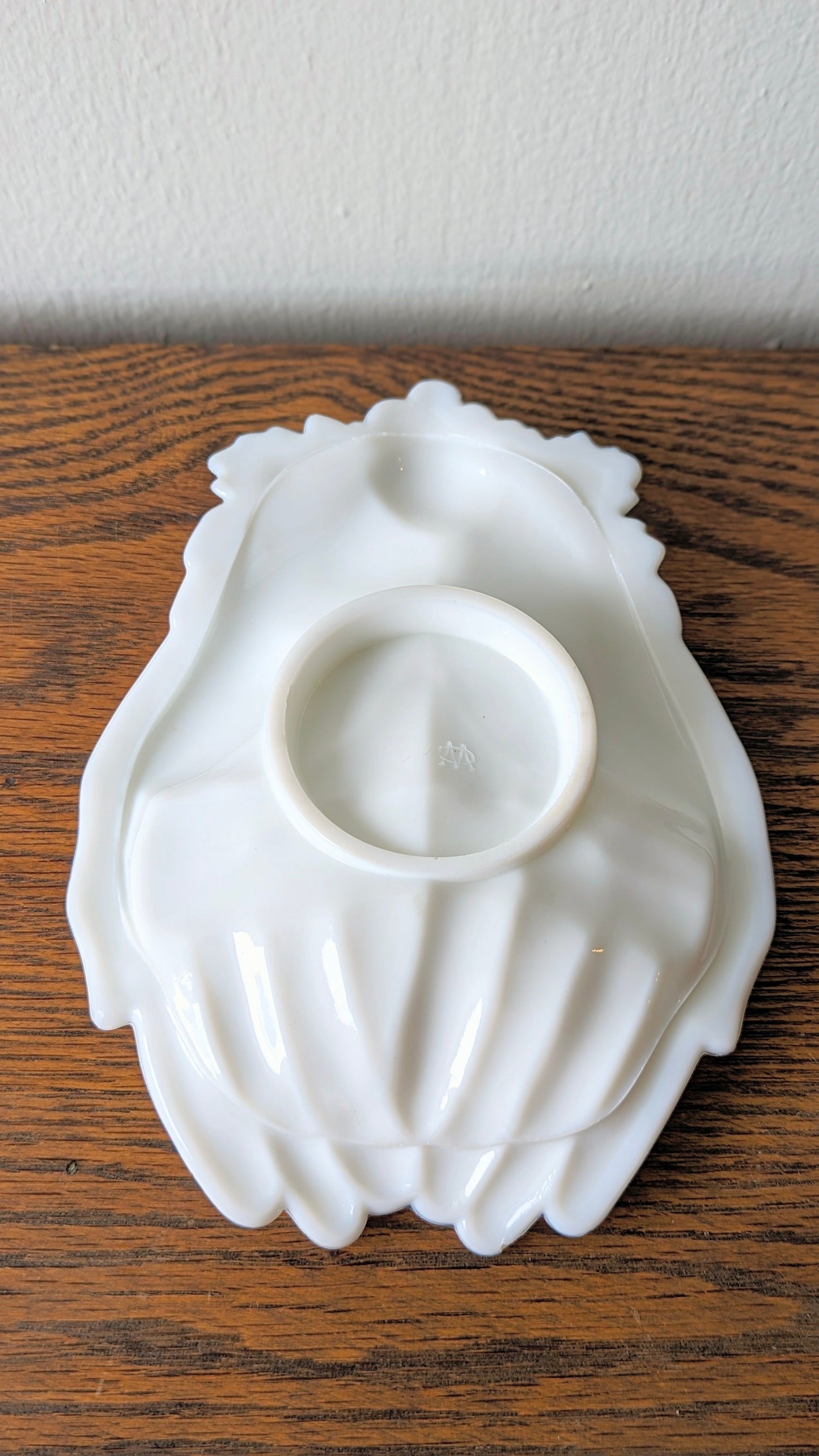 Westmoreland Milk Glass Open Hands Trinket Dish