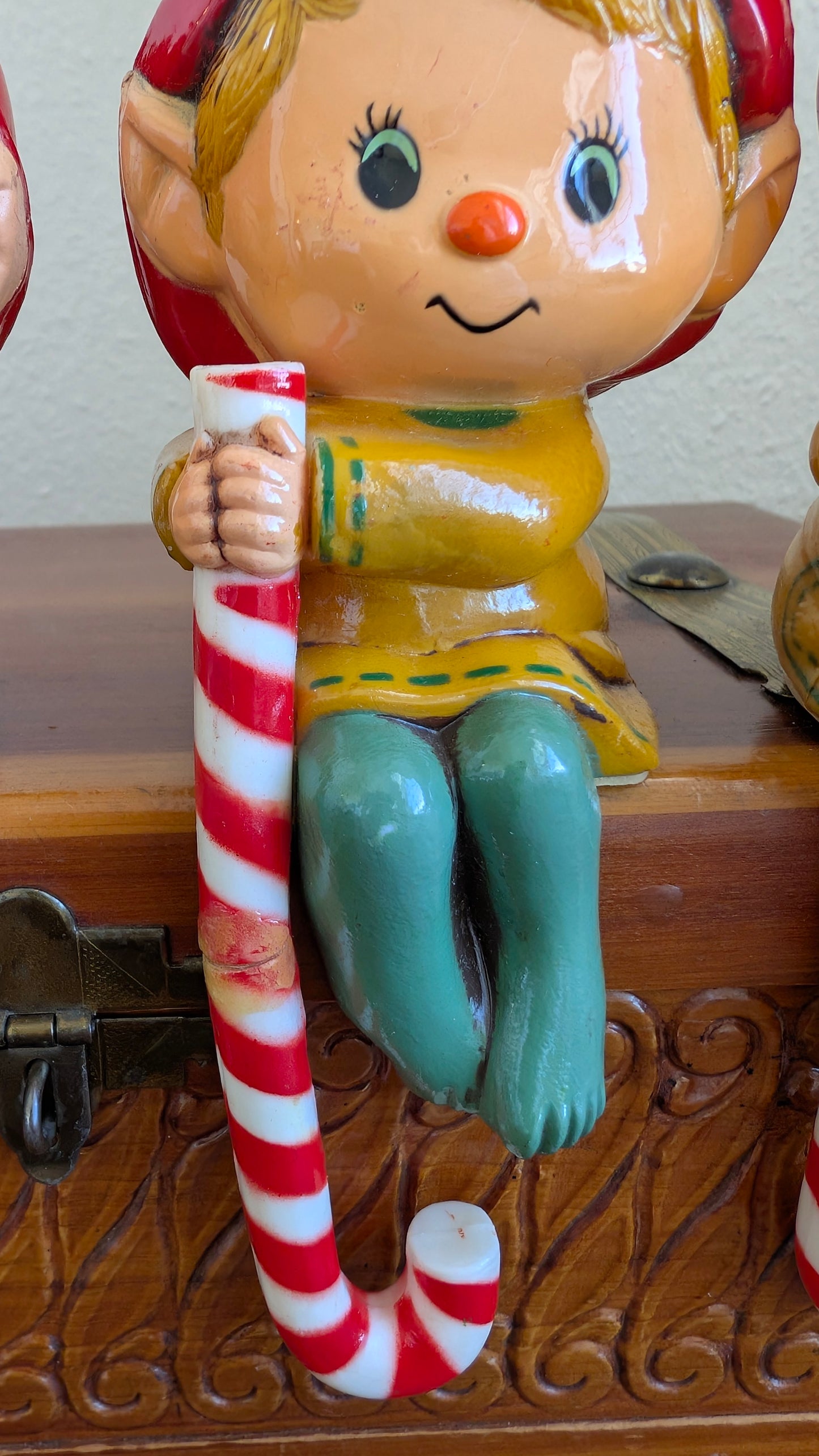 1970's Hallmark Elf Stocking Holders (set of 4)