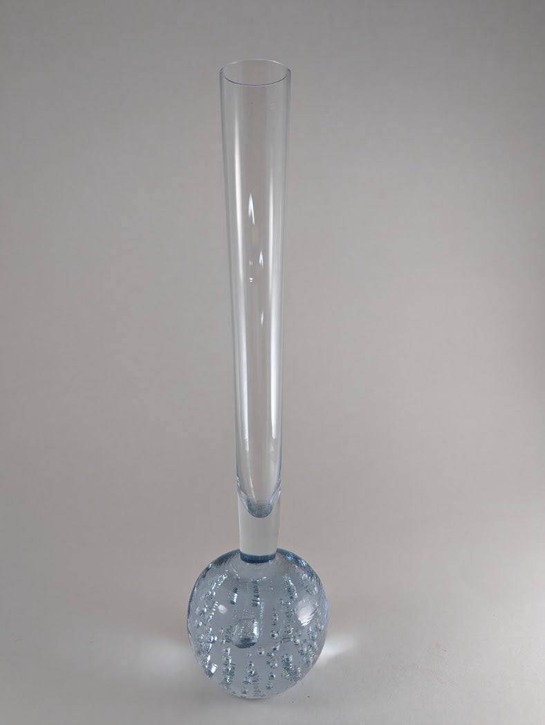 Elegant Pale Blue Paperweight Vase